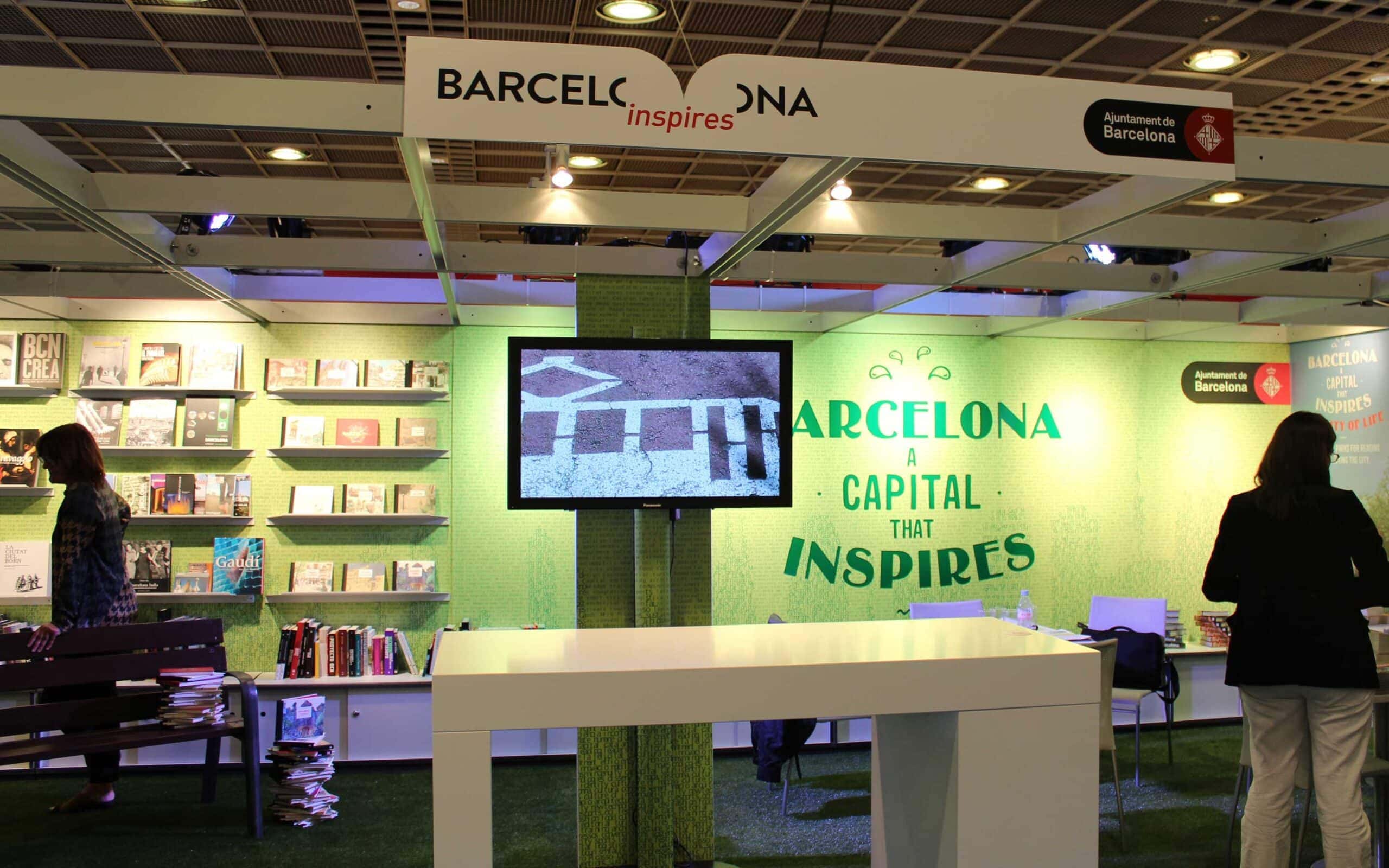 Detalle de la escenografía del stand barcelonés producido por Mariona Agency