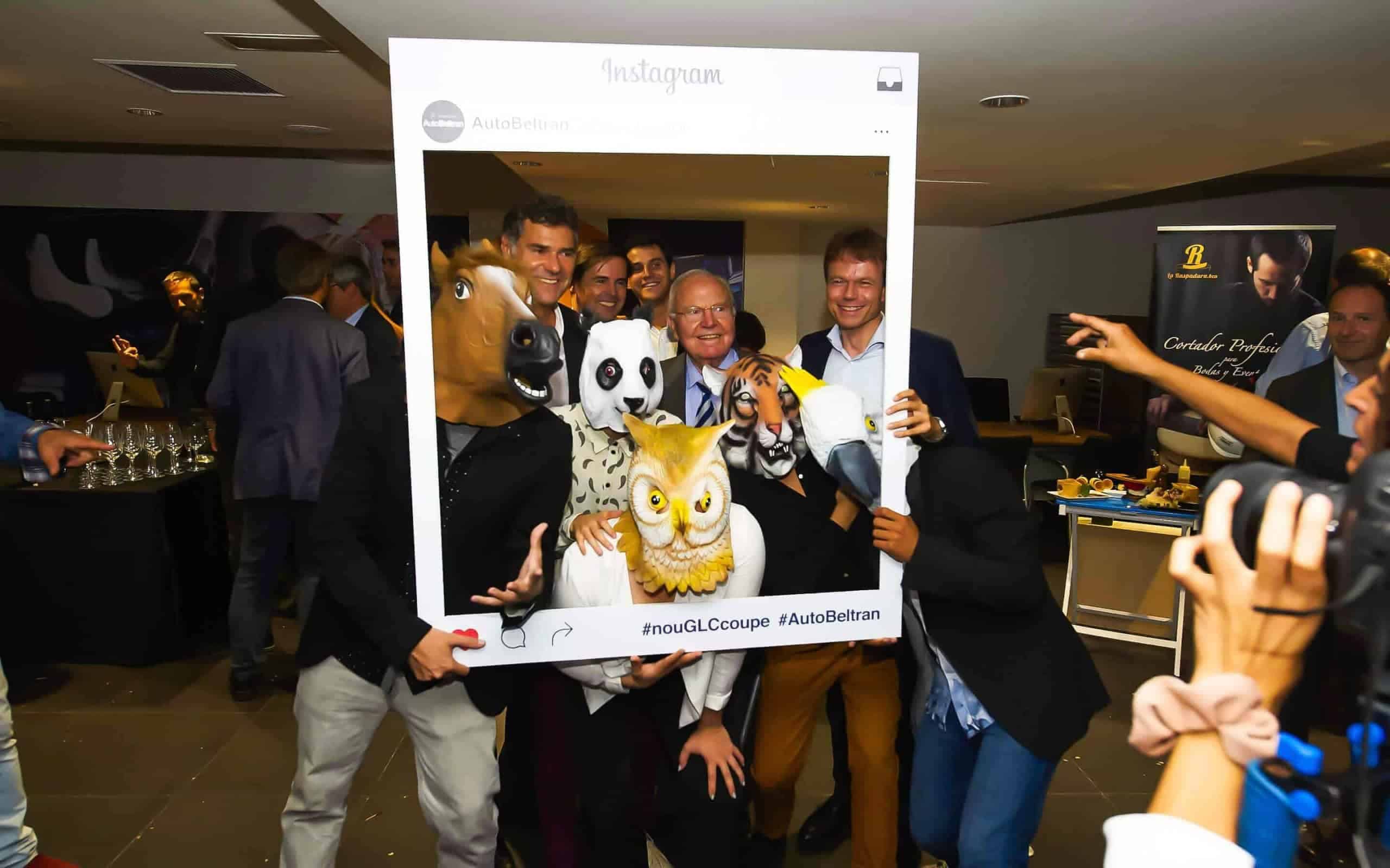 Ambiente del evento del Mercedes-Benz GLC Coupé en Barcelona