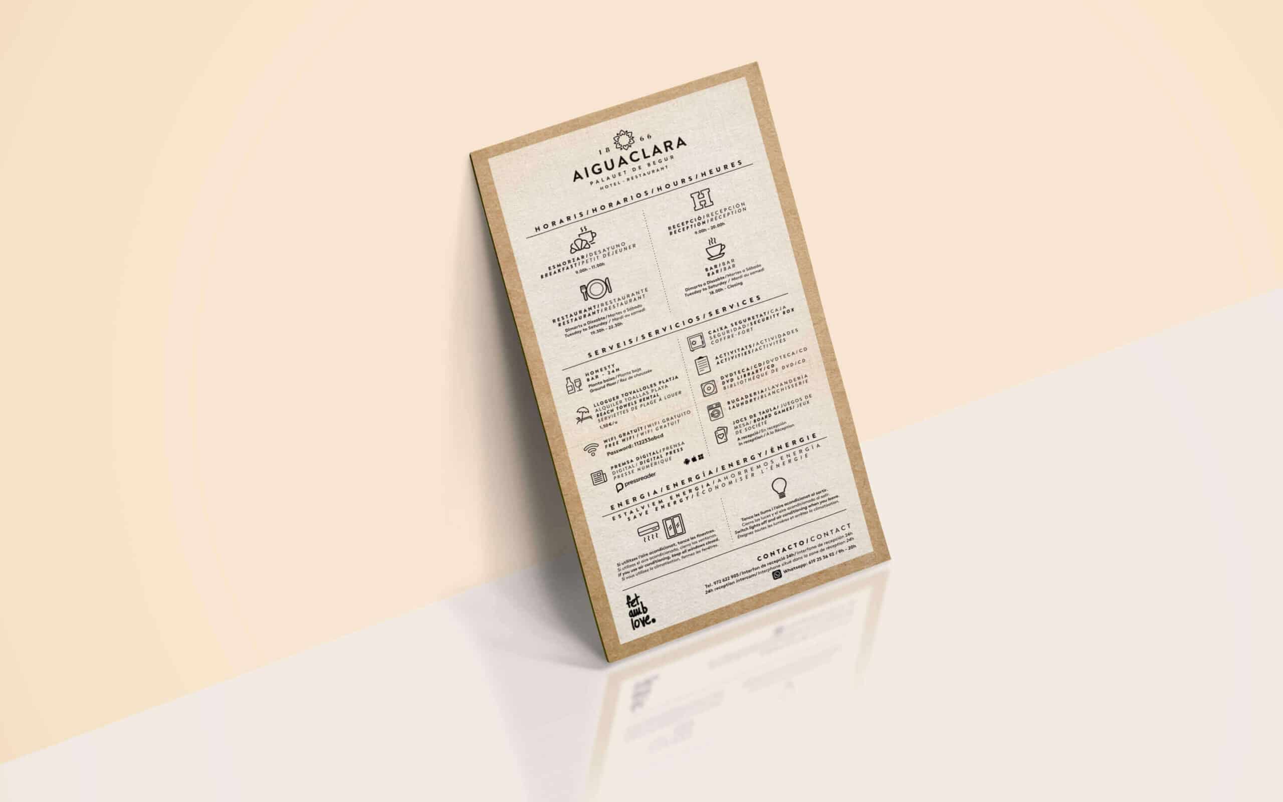 Logotipo renovado del Hotel Aiguaclara diseñado por Mariona Agency