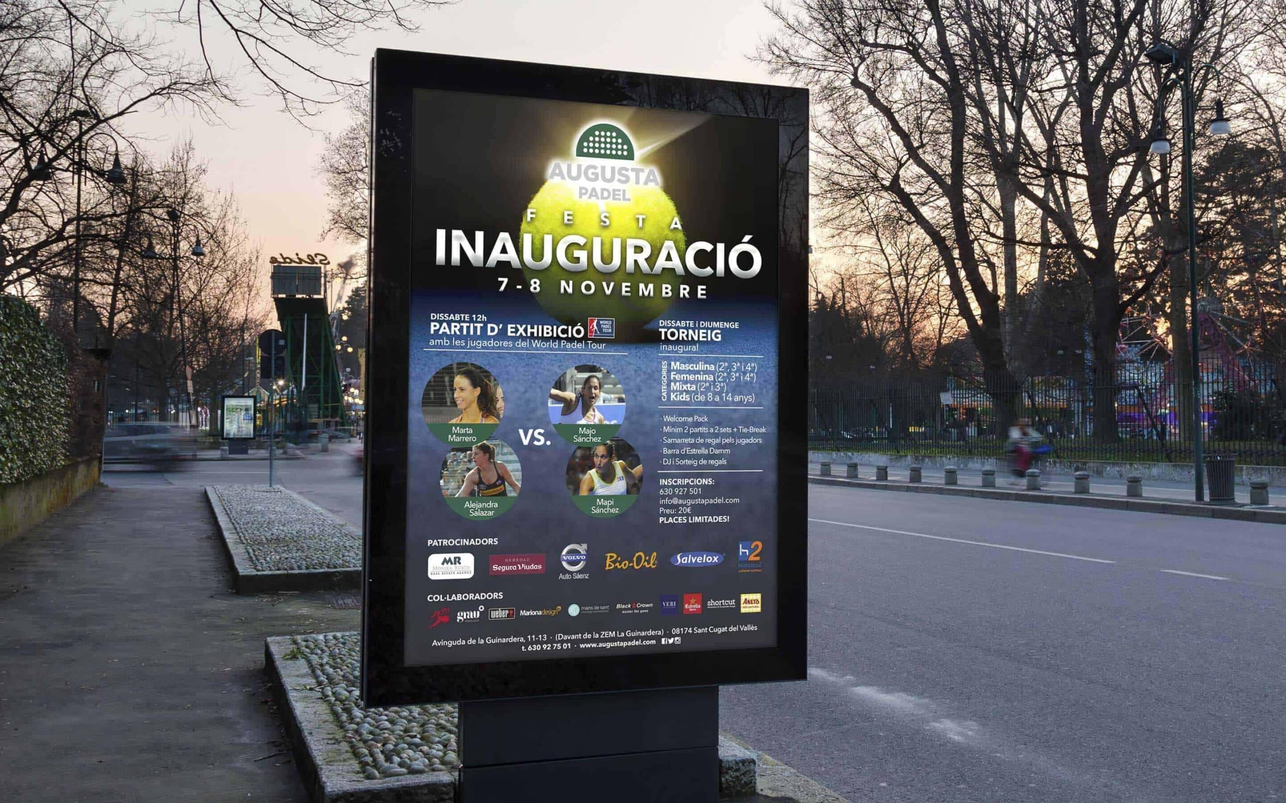 Inauguración de Augusta Padel producida por Mariona Agency