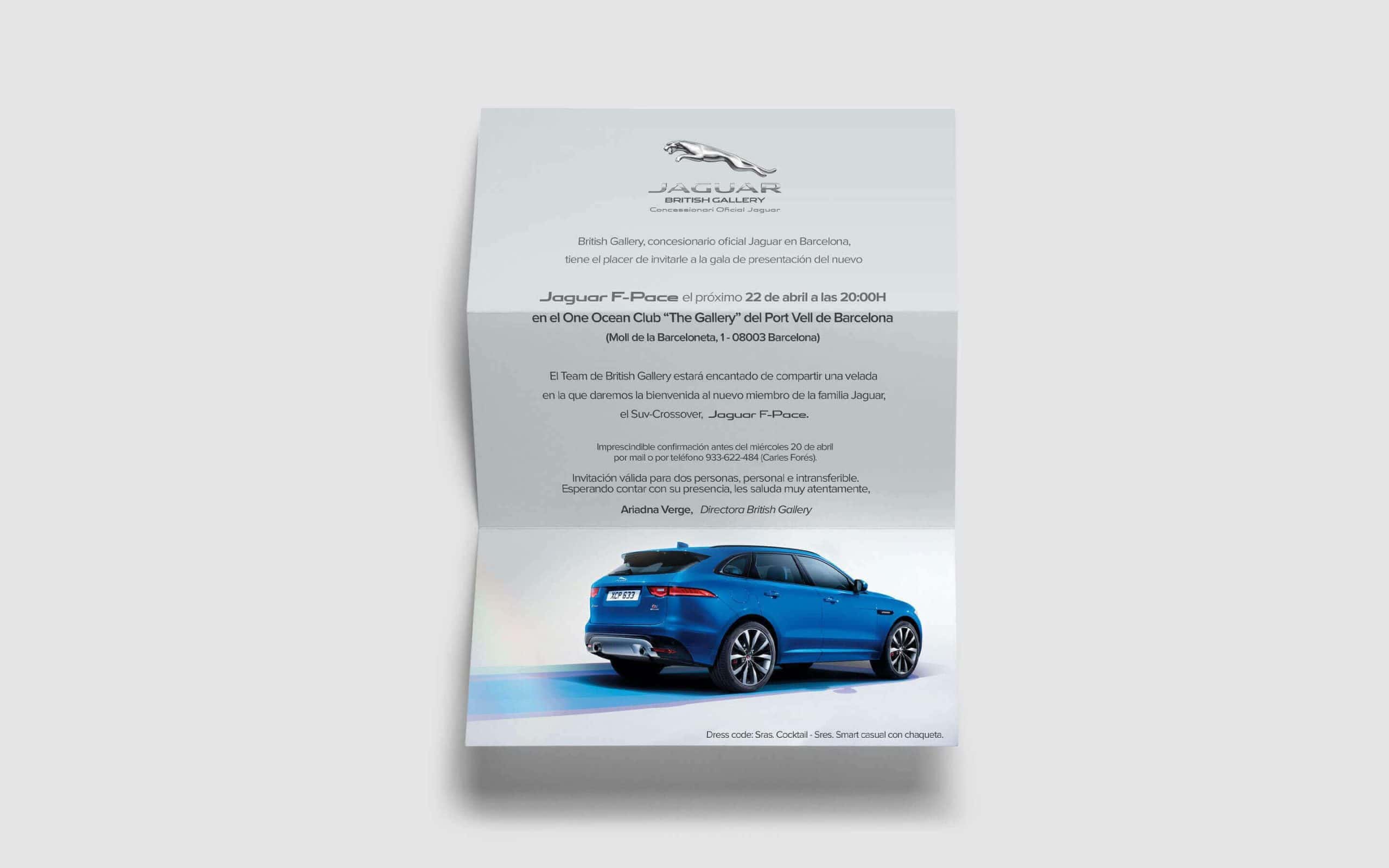Presentación Jaguar F-Pace por Mariona Agency