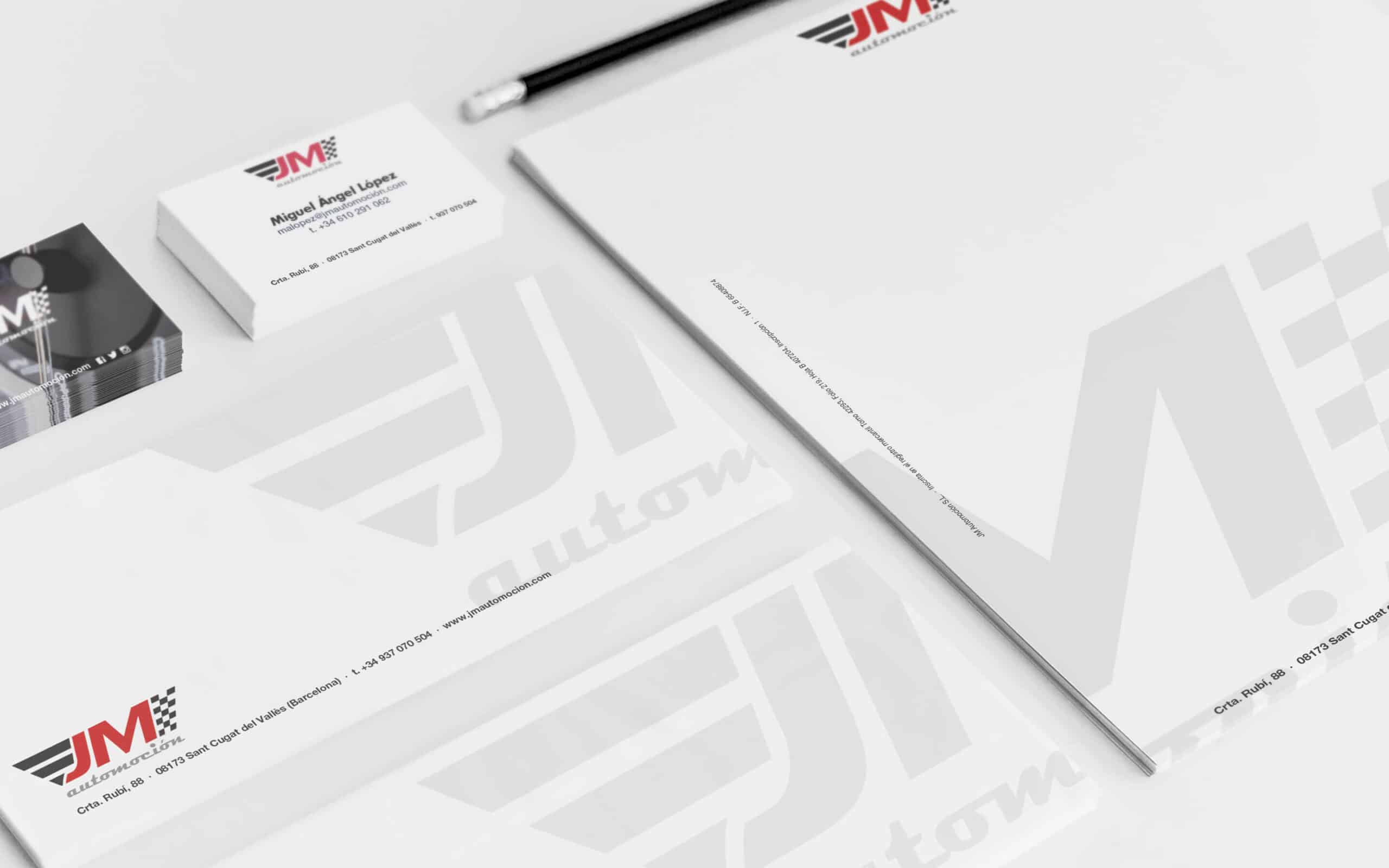 Dirección de arte de Mariona Agency para JM Automoción
