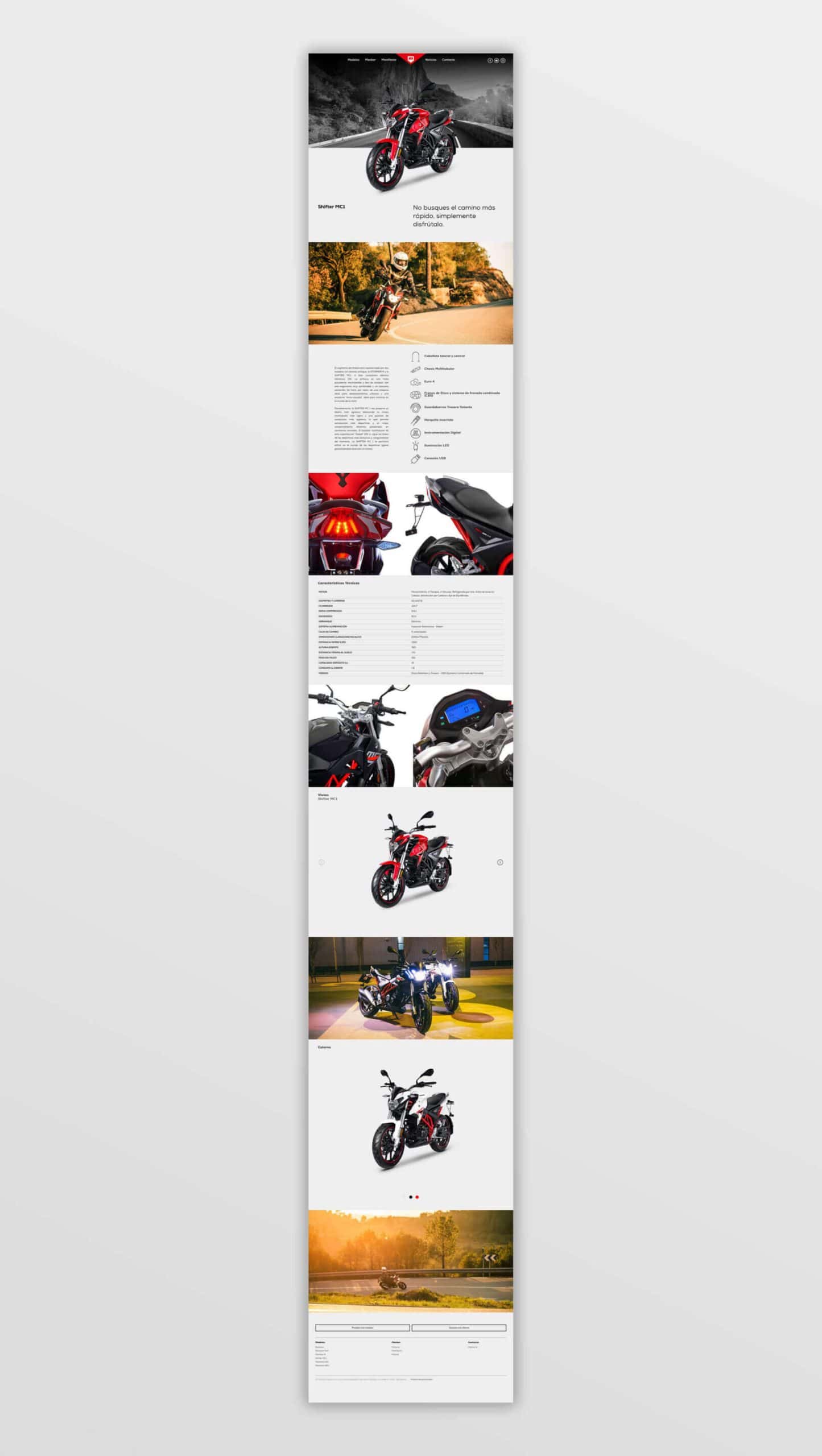 Diseño digital de la marca de motos Macbor por Mariona Agency