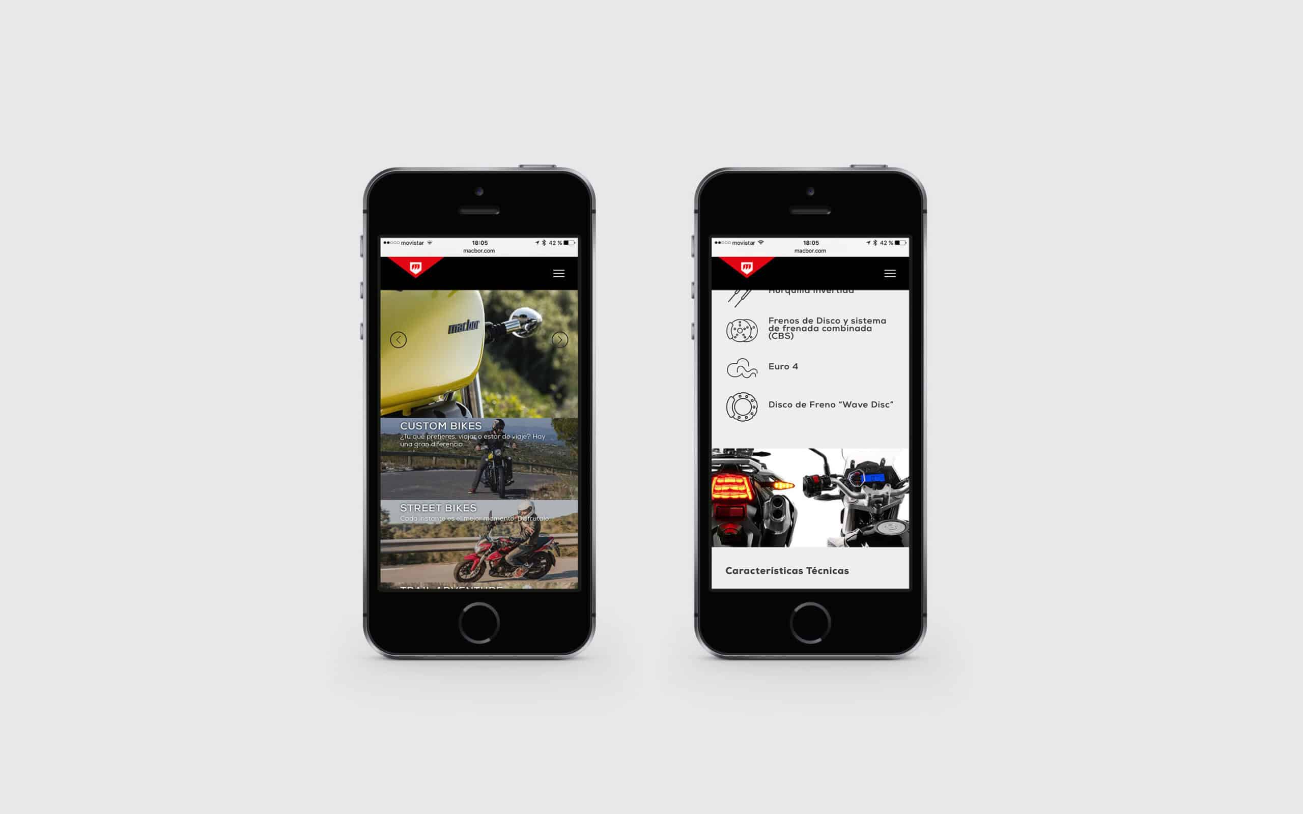 Producción fotográfica de motos Macbor realizada por Mariona Agency