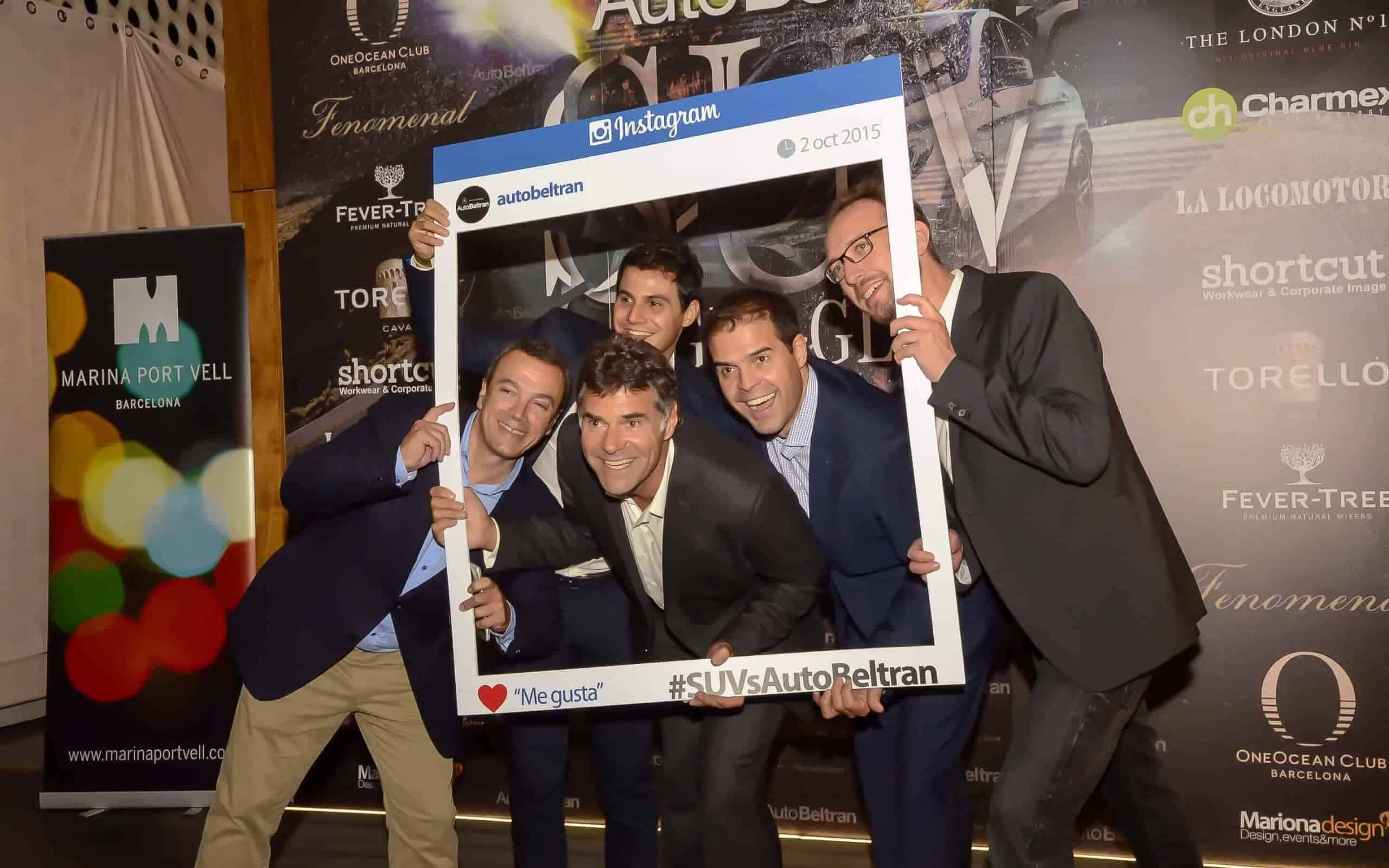 Detalle de marca Mercedes-Benz en el evento producido por Mariona Agency
