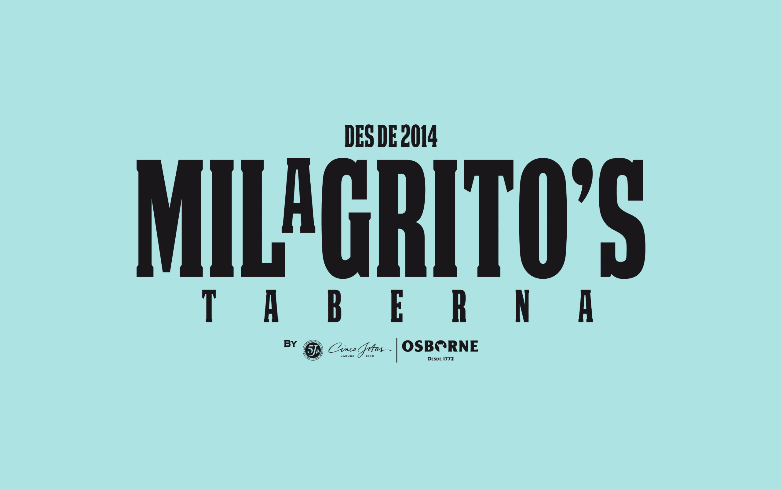 Marca de Taberna Milgritos creada por Mariona Agency para Cinco Jotas – Osborne