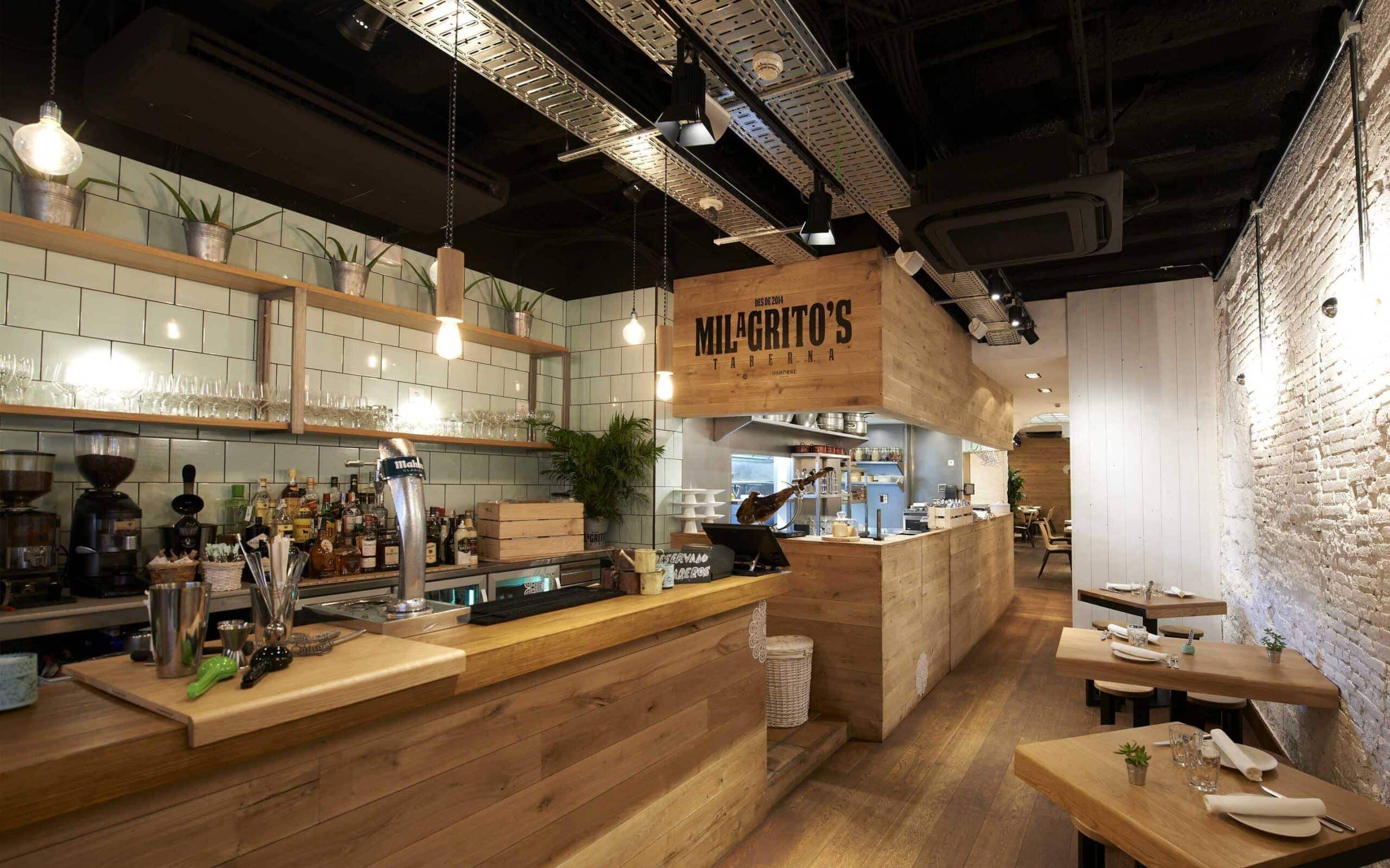Soportes gráficos de Taberna Milgritos producidos por Mariona Agency
