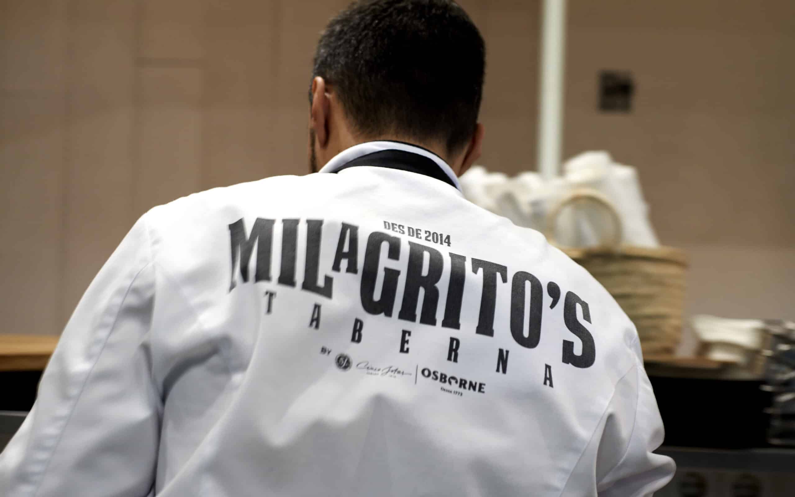 Carta y piezas de Taberna Milgritos maquetadas por Mariona Agency