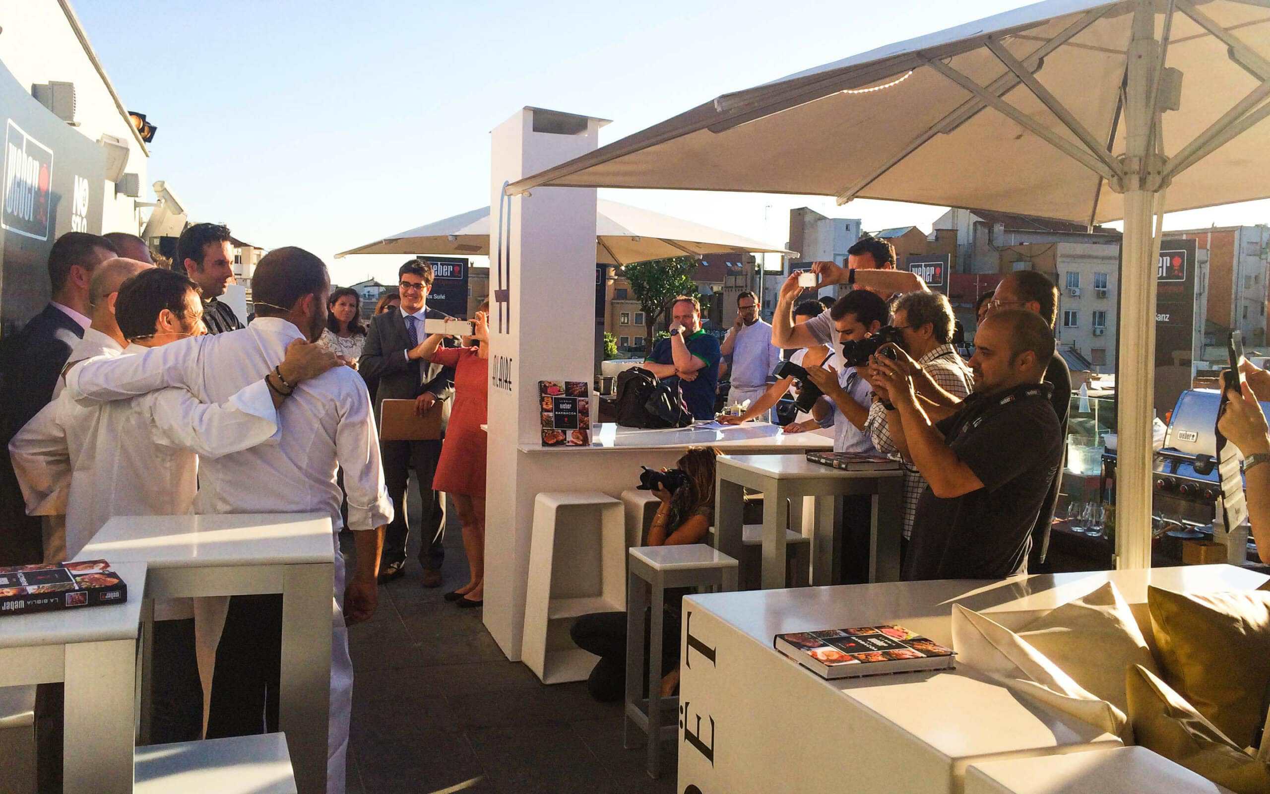 Terraza Alaire durante el showcooking de Weber organizado por Mariona Agency