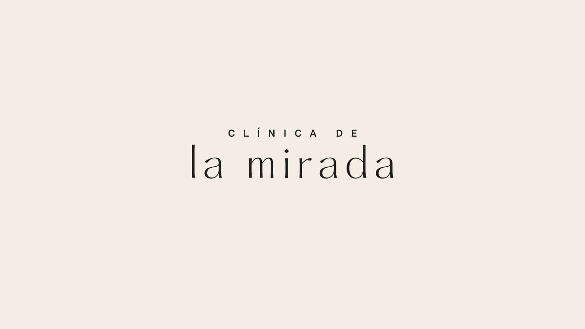 Identidad de marca de Clínica de La Mirada creada por Mariona Agency