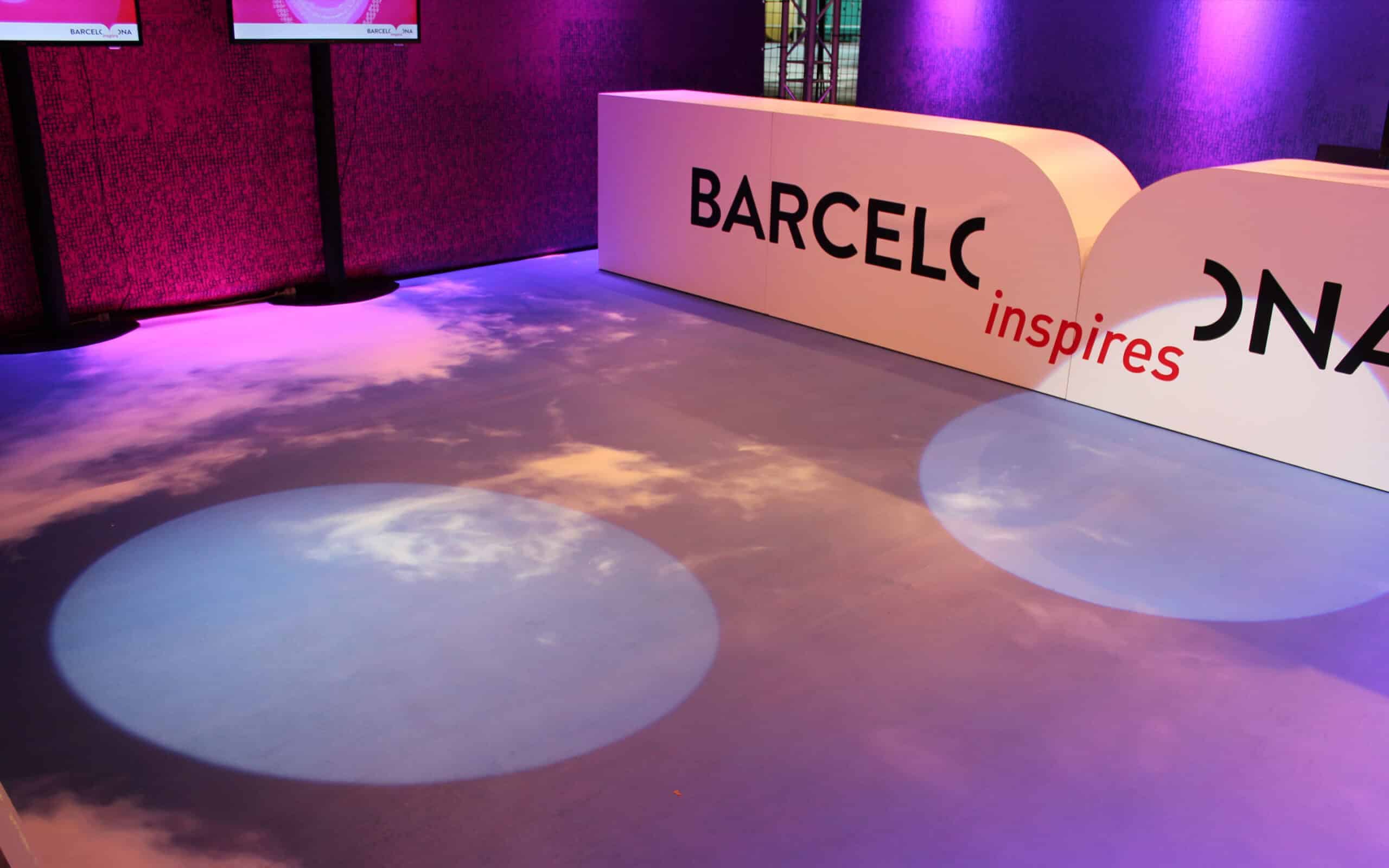 Montaje completo del stand de Barcelona producido por Mariona Agency