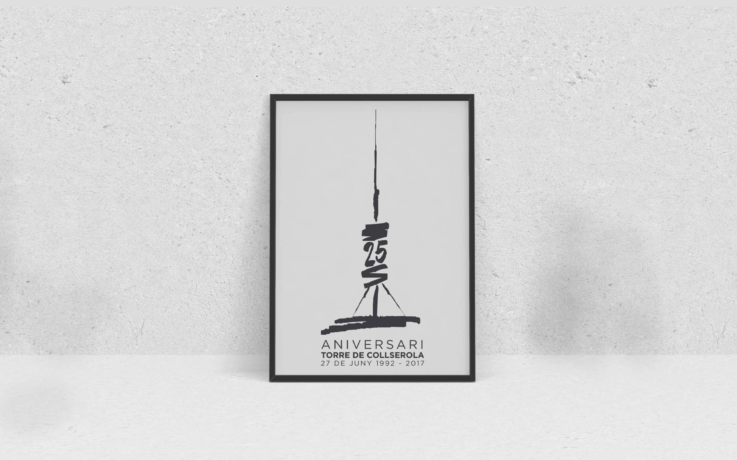 Rebranding de la Torre de Collserola por su 25 aniversario, obra de Mariona Agency