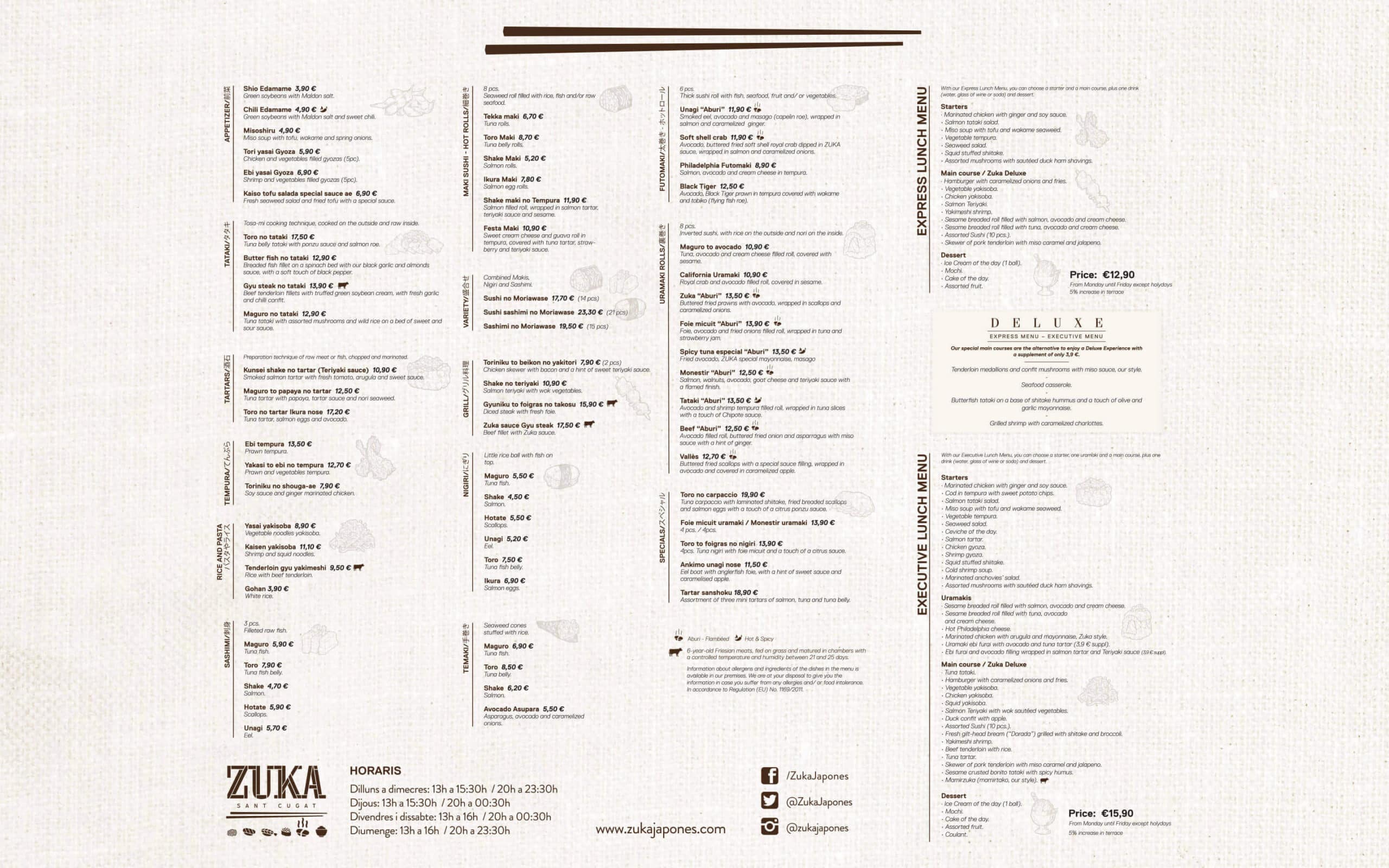 Universo visual del restaurante Zuka construido por Mariona Agency